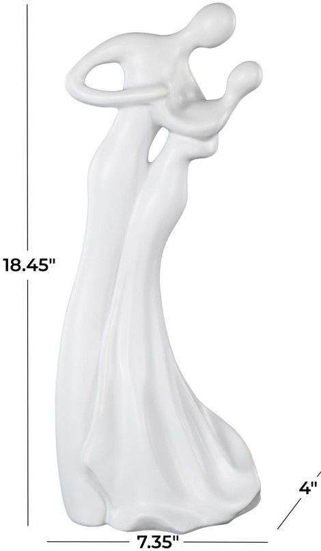 Deco Marche White Dancing Sculpture-1
