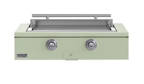 Caliber™ Rockwell Social 42" Sage Built-In Natural Gas Outdoor Griddle with Stainless Steel Hardware-0