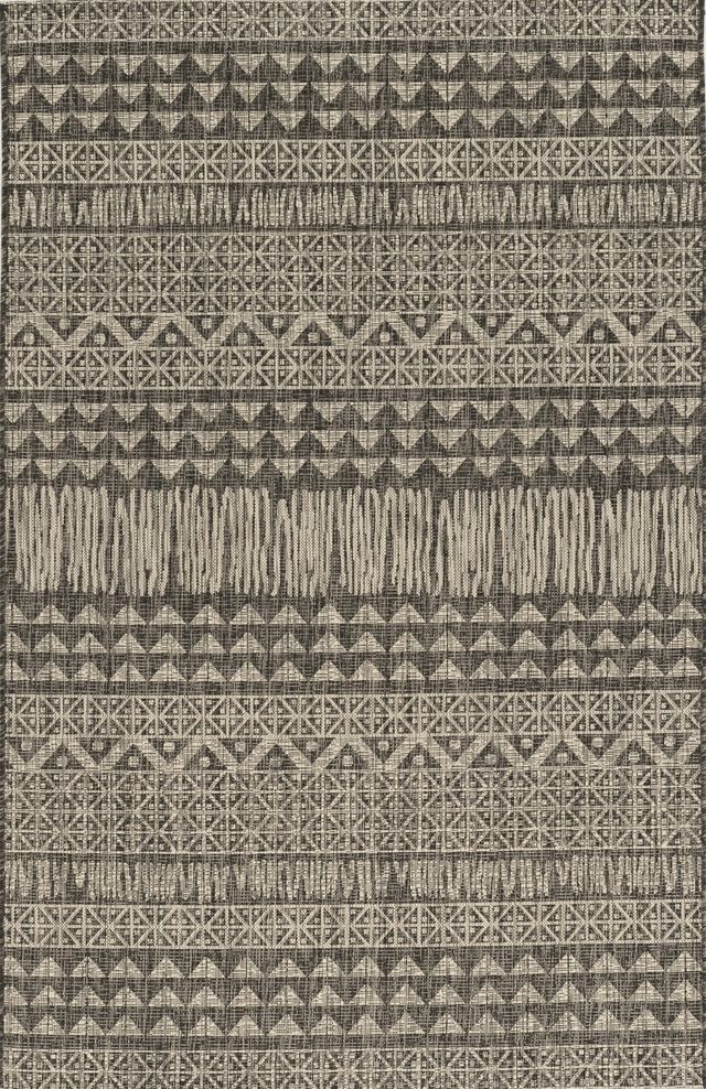KAS Rugs Provo 5761 Charcoal Tribe 5'x8' Area Rug-0