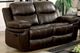 Furniture of America® Listowel Brown Manual Reclining Loveseat-0