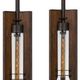 Cal® Lighting & Accessories Almeria 4-Light Iron/Pine Pendant-1