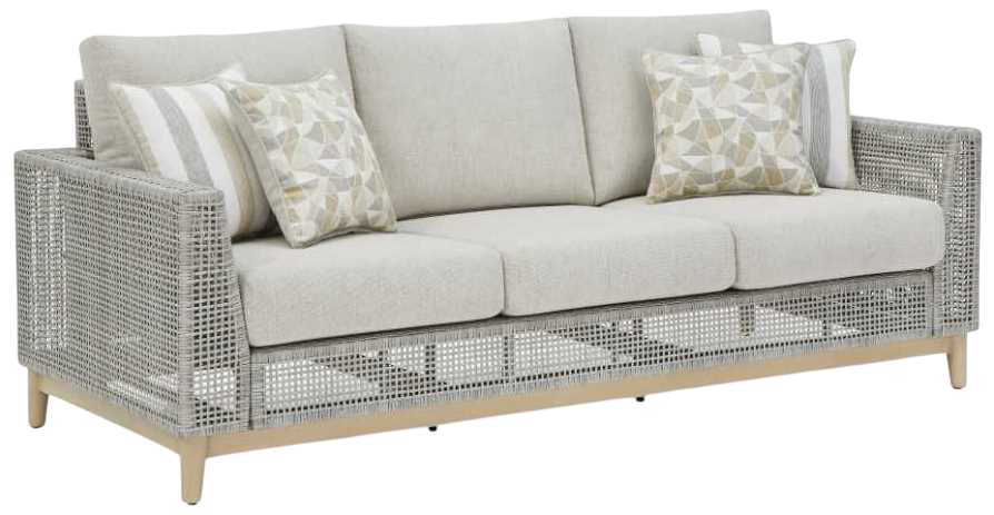 Seton Creek Outdoor Sofa with Cushion - Gray Seton Creek Outdoor Sofa with Cushion - Gray