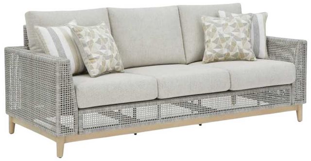 Seton Creek Outdoor Sofa with Cushion - Gray