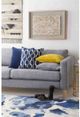 Surya Safflower Navy 20"x20" Pillow Shell with Polyester Insert-3
