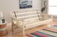 Kodiak Furniture Monterey Suede Black/Antique White Full Futon with Mattress-4