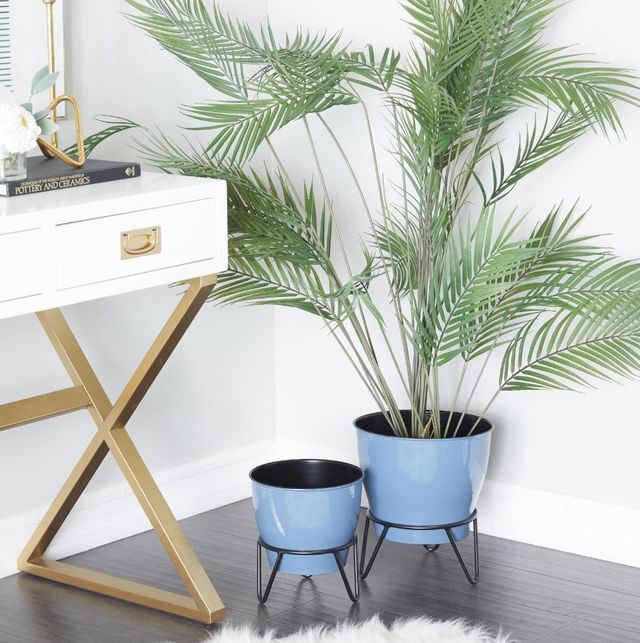 Deco Marche 2-Piece Blue Planter Set-4