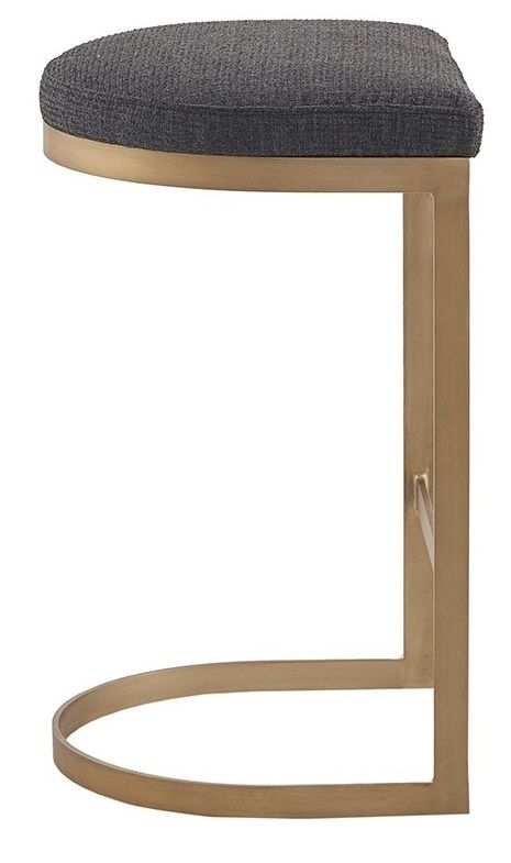 Olliix by Madison Park Maison Antique Gole and Charcoal Counter Stool-1