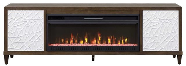 Martin Furniture Komodo Dark Brown 81" Fireplace TV Stand-1