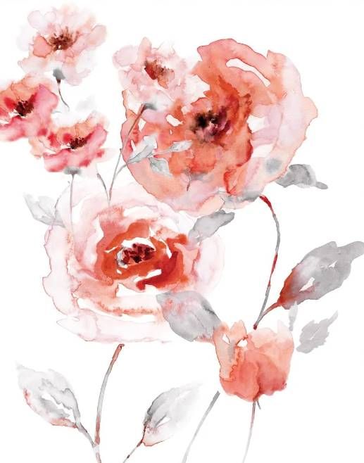 Classy Art Translucent Blush II by Nan Mirrored Frame Wall Art-1
