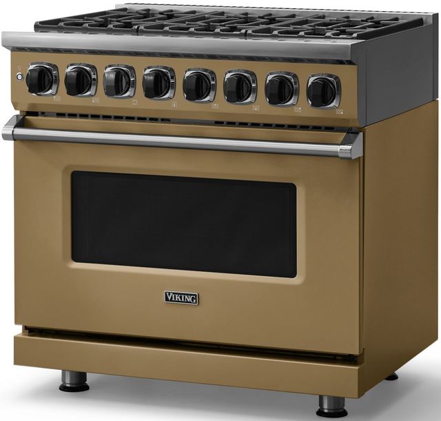 Viking® 7 Series 36" Golden Hour Pro Style Dual Fuel Range-3