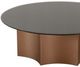 VIG Furniture Modrest Ingram Black/Wine Red Low Round Coffee Table-1