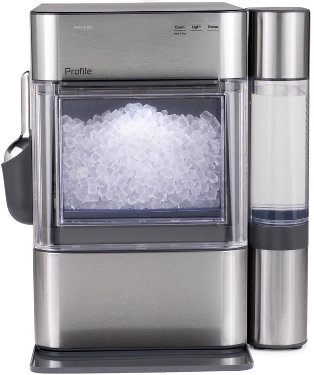 GE Profile™ Opal™2.0 Ultra 13" 38 lb. Stainless Steel Ice Maker-0