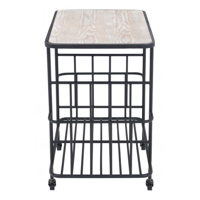 Zuo® Modern Argus Black Bar Cart-1