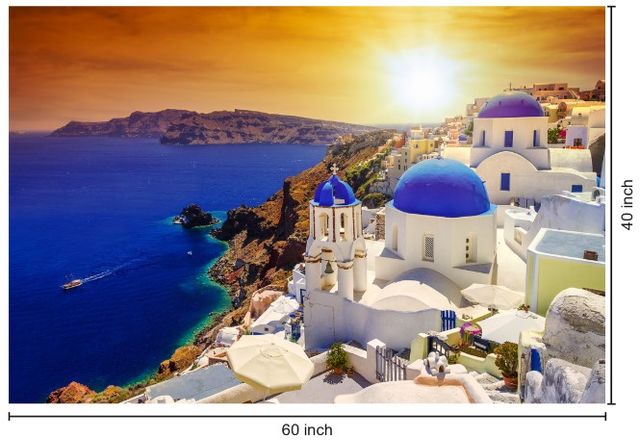 Classy Living Santorini Sunset Wall Art-2