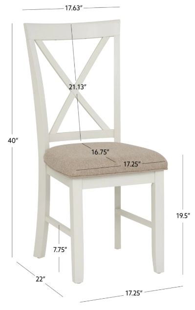 Powell® Jane Tan/Vanilla White Side Chair-2