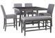 Powell® Senera 6-Piece Gray Counter Height Dining Set-0