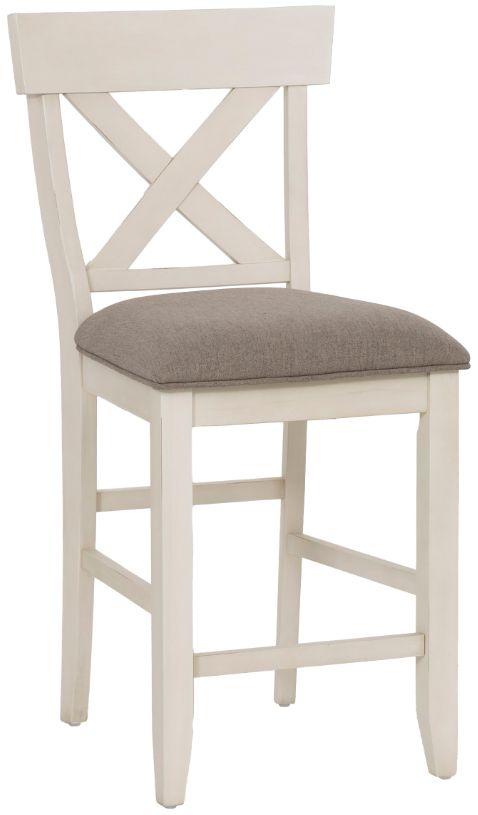 Coast2Coast Home™ Belsey 2-Piece Gray/White Counter Stool Set-0