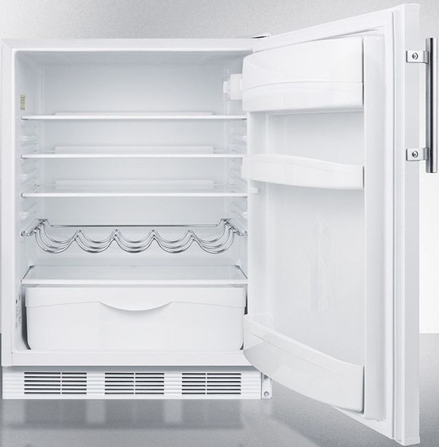 Summit® 24" 5.5 Cu. Ft. White Compact Refrigerator-2