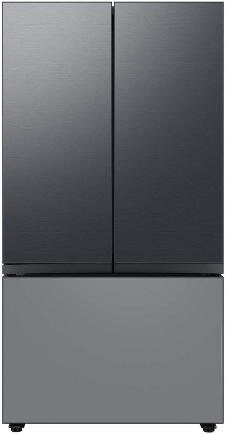 Samsung Bespoke 18" Matte Black Steel French Door Refrigerator Top Panel-3