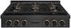 ZLINE Designer Paramount 36 " Black Satin Stainless Steel with Matte Black and Champagne Bronze Accents Gas Rangetop with 6 Burner DuoPro™ Cooktop-0
