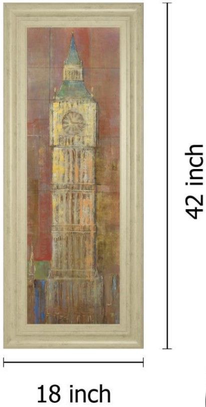 Classy Living Longo Big Ben 18" Wall Art-2