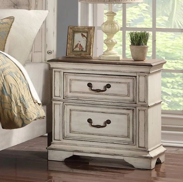 New Classic® Home Furnishings Anastasia Antique White Nightstand-1
