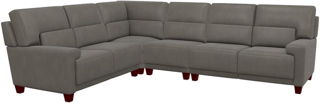 La-Z-Boy® Draper 4-Piece Pewter L-Shape Sectional-0