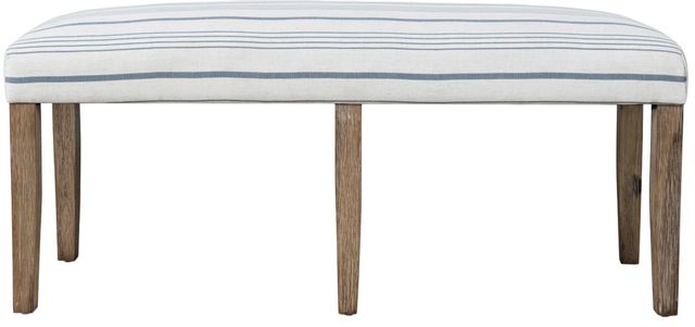 Jofran Inc. Eastern Tides Bisque Upholstered Bench-3