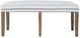 Jofran Inc. Eastern Tides Bisque Upholstered Bench-3