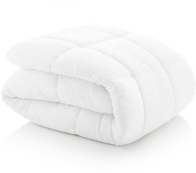 Malouf® Woven White King Down Alternative Microfiber Comforter-0