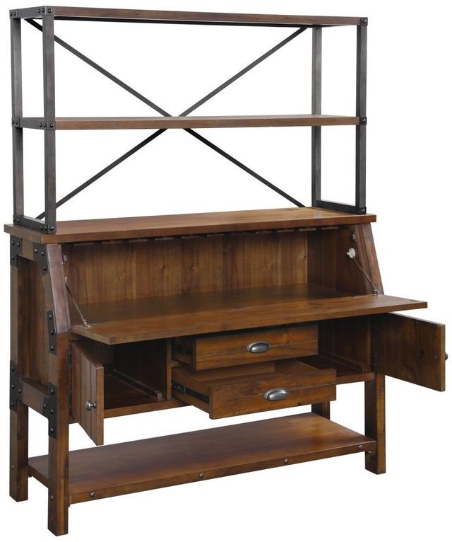 Homelegance® Holverson Gunmetal/Rustic Brown Bakers Rack-3