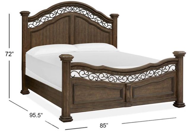Magnussen Home® Durango Willadeene Brown California King Panel Bed-2