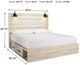 Signature Design by Ashley® Cambeck Whitewash King 2-Drawer Storage Panel Bed-3