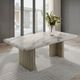 ACME Furniture Charity Natural Dining Table with Gray Oak Base-1