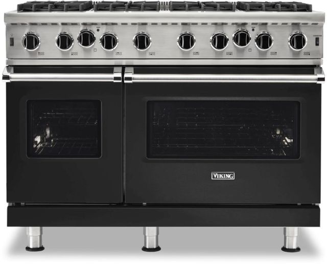 Viking® 5 Series 48" Cast Black Pro Style Liquid Propane Gas Range