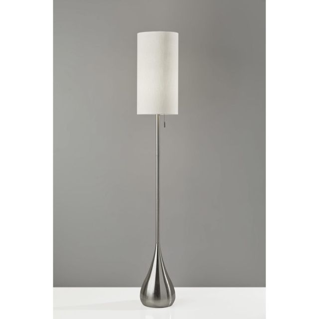 Adesso® Christina Brushed Steel Floor Lamp-1