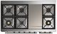 Ilve® Majestic III 48" Emerald Green Pro Style Dual Fuel Liquid Propane Range with Solid Door and Burnished Trim-3