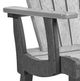 C R Plastics Light Gray/Slate Gray Outdoor Classic Pub Arm Chair-2