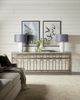 Hooker® Furniture Alfresco Lapilli Gray Console Table with Champagne Base-1