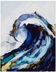 Olliix by Madison Park Liquid Waves 2 Piece Blue Gel Coat Canvas Set-0