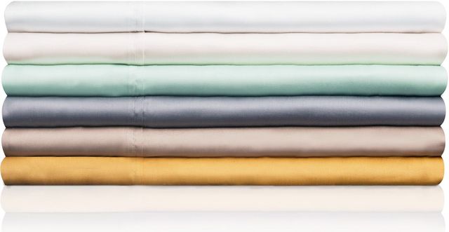 Malouf® Woven™ Tencel™ Ivory Split Queen Sheets Set-1