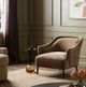 Four Hands Noel Altair Mushroom/Hammered Black Accent Chair-1