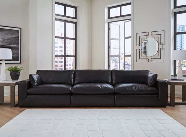 Signature Design by Ashley® Emilia 3-Piece Black Modular Sectional-1