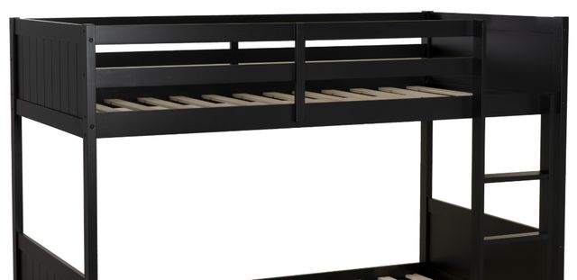 Powell® Dalton Black Low Profile Twin Bunk Bed-1