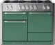 AGA™ Mercury 48" Stainless Steel Pro Style Dual Fuel Range with Mineral Green Door-0