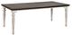 TEI Vintage Estates Antique White/Dark Knotty Rectangular Dining Table-0