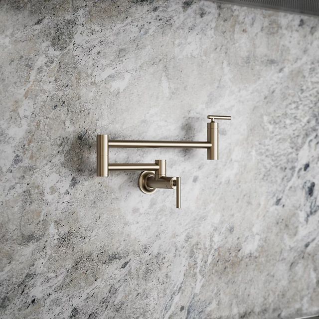 KOHLER® Vibrant Brushed Bronze Wall-Mount Pot Filler-1