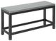 Homecrest™ Outdoor Living Customizable Eden Aluminum/Teak Rectangular Outdoor Balcony Bench-0