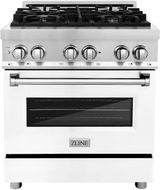 Matte White, Stainless Steel