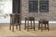 Homelegance® Westby Brown Round Swivel Pub Height Stool-1